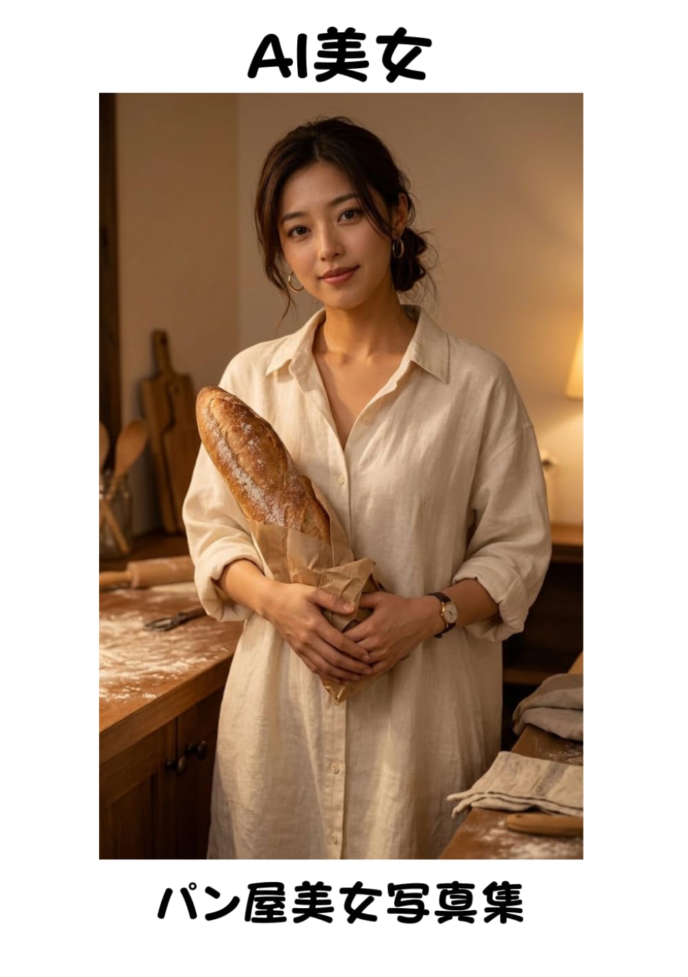 【AI美女】パン屋の美女写真集