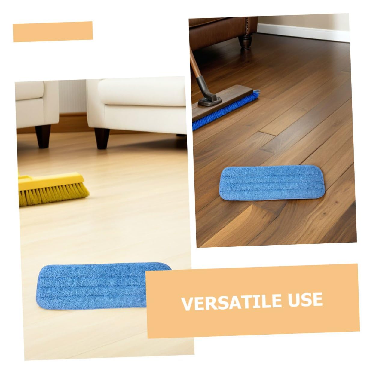 10 pezzi Panni Microfibra Ricambio per Mop Spruzzino Lavapavimenti Lavabili e Riutilizzabili per Pulizia Pavimenti Duri Adatti Piastrelle e Laminato