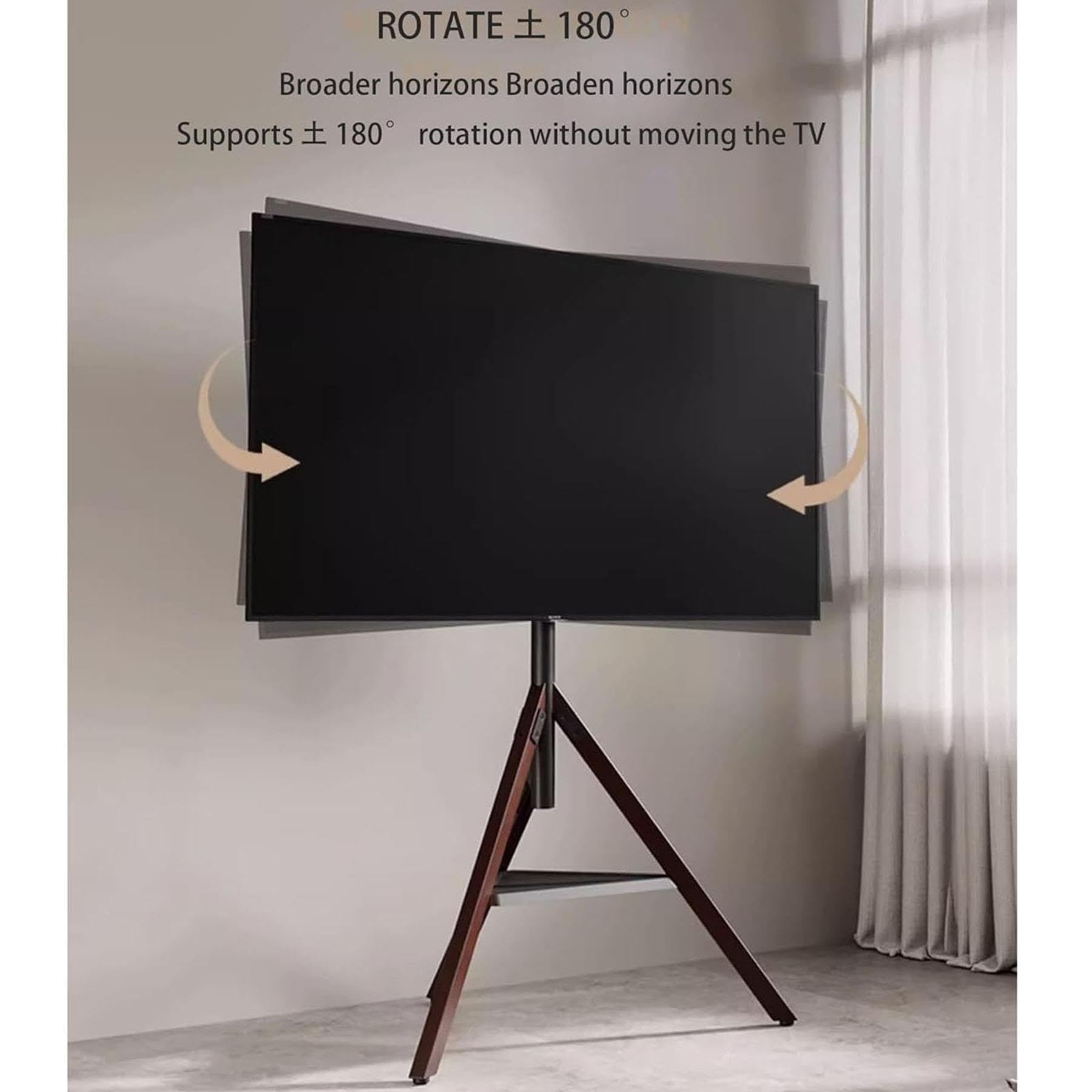 LCD-TV-Rahmen-Bodenständer – Tragbare TV-Bodenhalterung, TVs-Ständer-Stativständer Für 32-75 Zoll Flache/Gebogene TVs-Bildschirme, Boden-TV-Ständer Mit Ablage