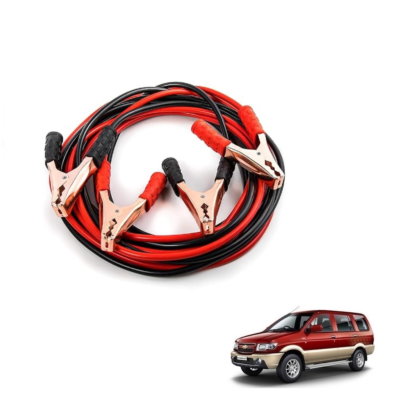 Kozdiko Heavy Duty Auto Jumper Cable Battery Booster Wire Clamp with Alligator Wire Emergency Car Battery Charging Booster Cables Compatibile with Chevrolet Tavera-image-32