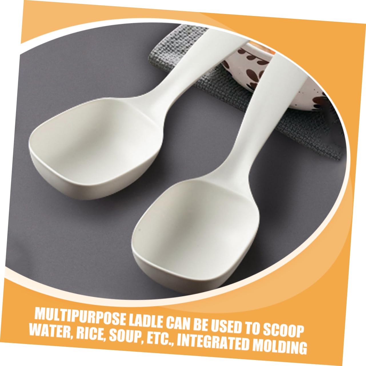 PRETYZOOM 5 Set Di Cucchiai Da Minestra Riutilizzabili in Stile Occidentale Grandi Per Porridge Per Cucinare 3 Pezzi * 5