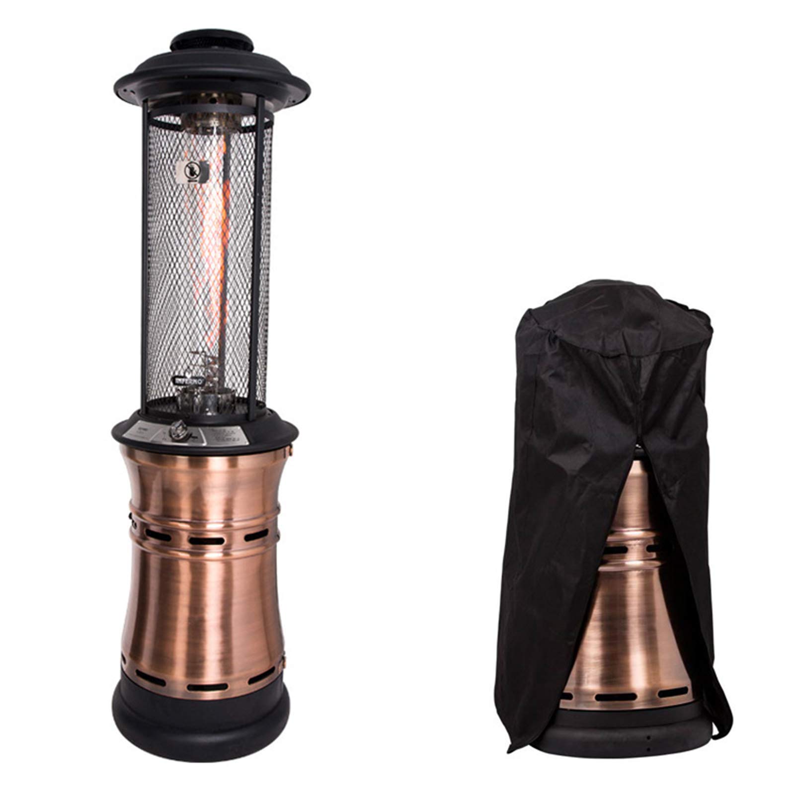 ZYQDRZ Commercial Large Patio Heater, Outdoor Gas Heater, Easy to Move with  Rain Cover, Heater, Bronze : Amazon.de: Garden