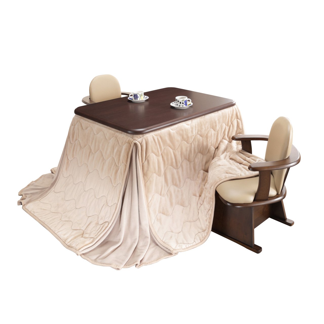 Amazon | 高さ調節 ダイニングこたつ アコード 105x80cm