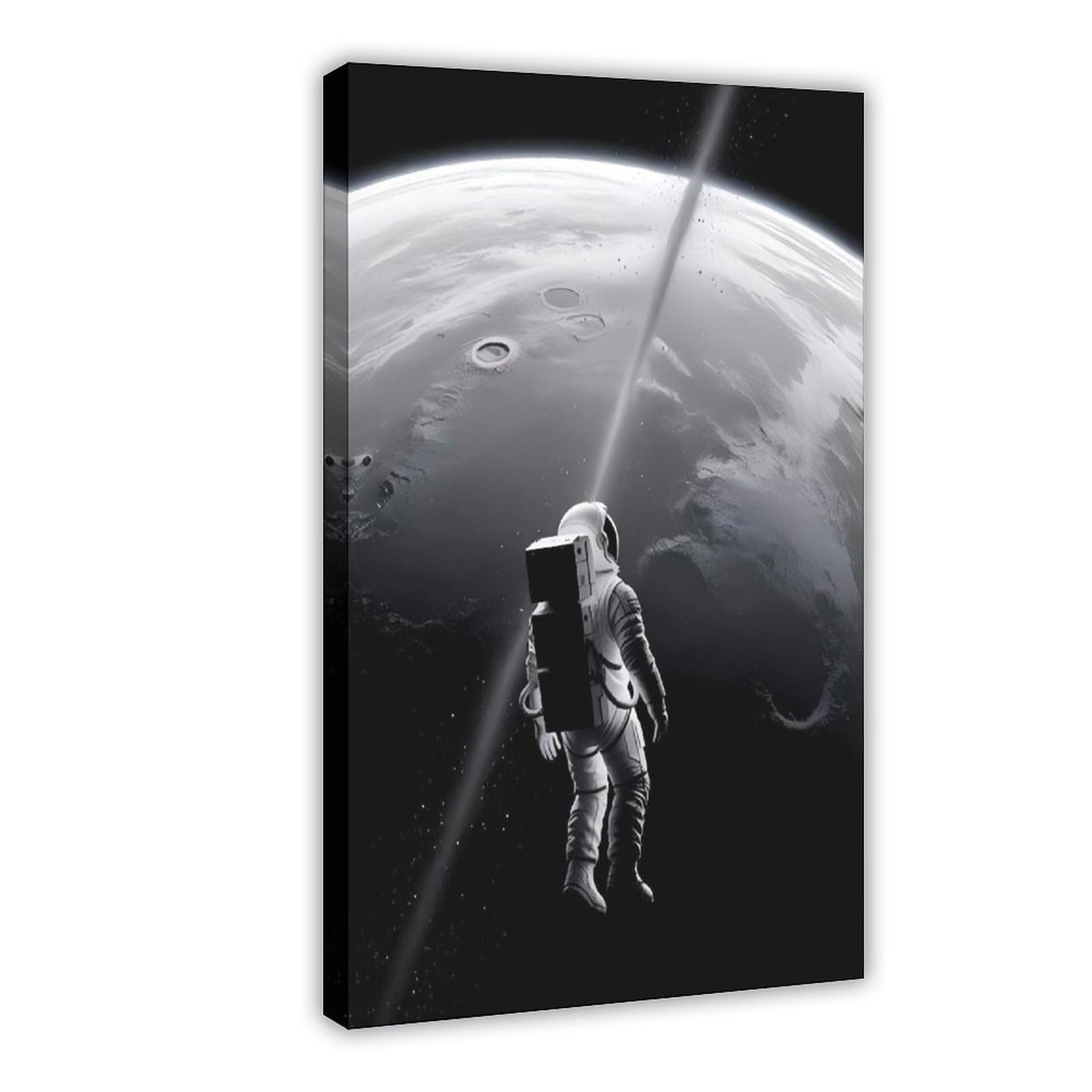 Bareronor Astronaut Space Canvas Poster Bedroom Decor Landscape Office Room Decor Gift 12" L X 18" W
