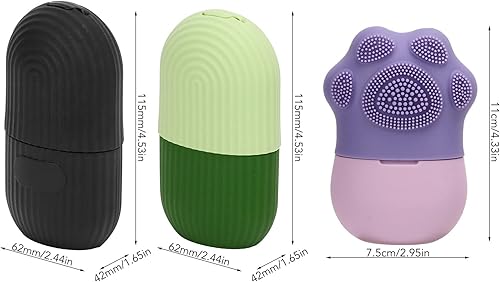 Miniatura 2 de Rodillo de cara de hielo, molde cubos titular cuidado de la piel kit facial hielo cara icer mo