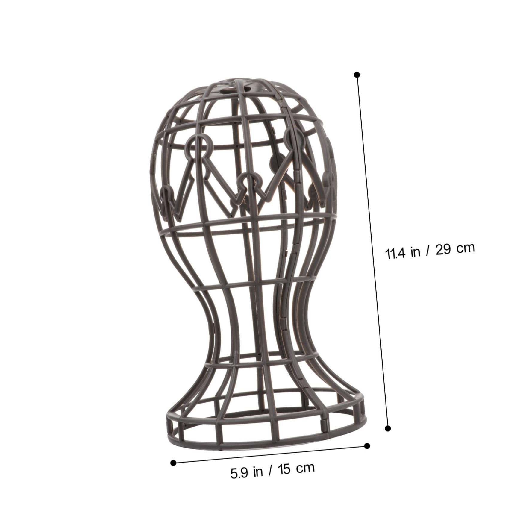 SHERCHPRY 2Pcs Portable Wig Head Stand Holder Safe Display for Wigs Hats Hairpieces for Salon Home Travel Use Smooth Surface Easy to Use
