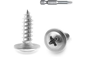250-Piece Stainless Steel Self-Tapping Wood Screws