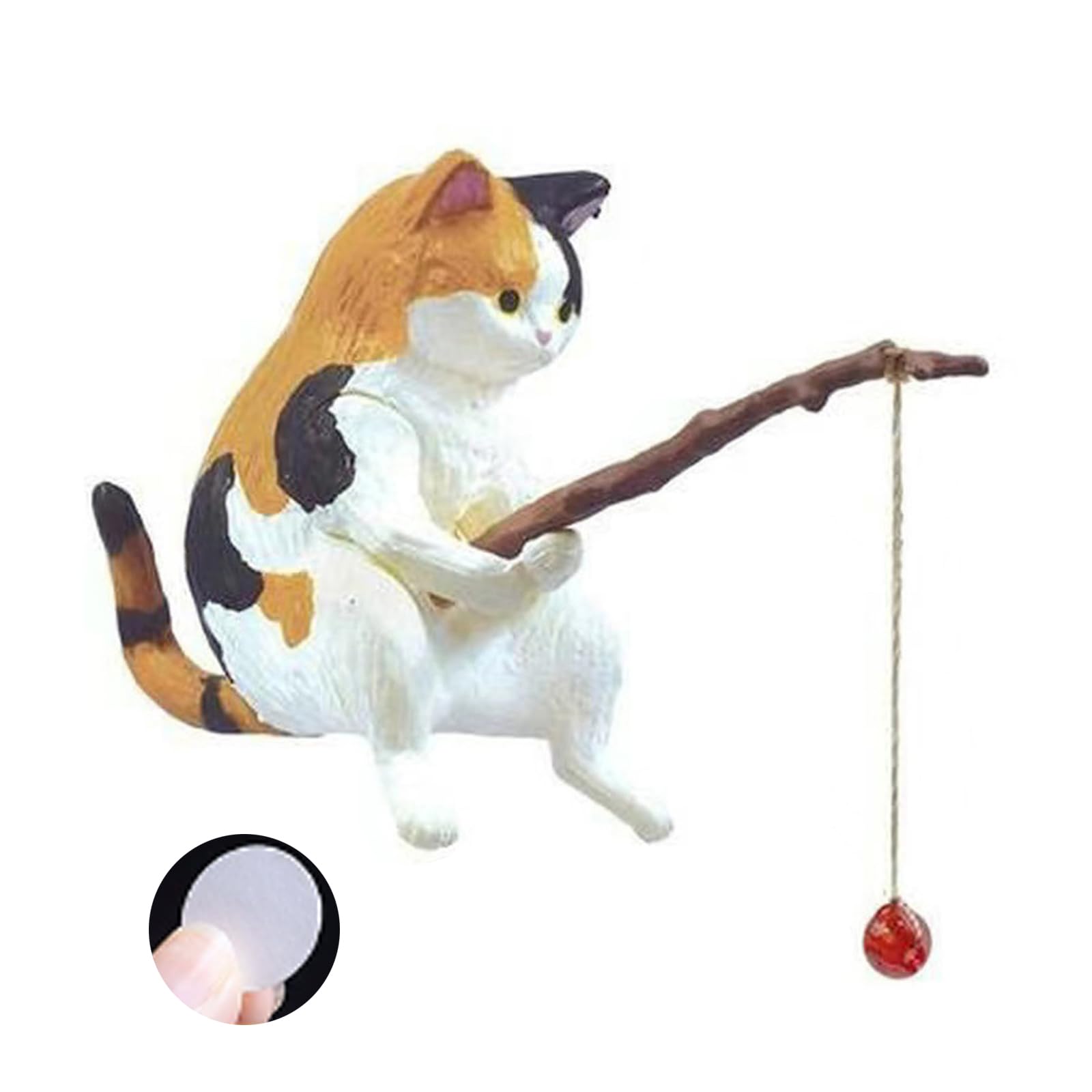 Cats Angler Car Decors Resin Craft Dashboard Accessory Rearview Pendant for Automotive Decoration Car Dashboard Decors