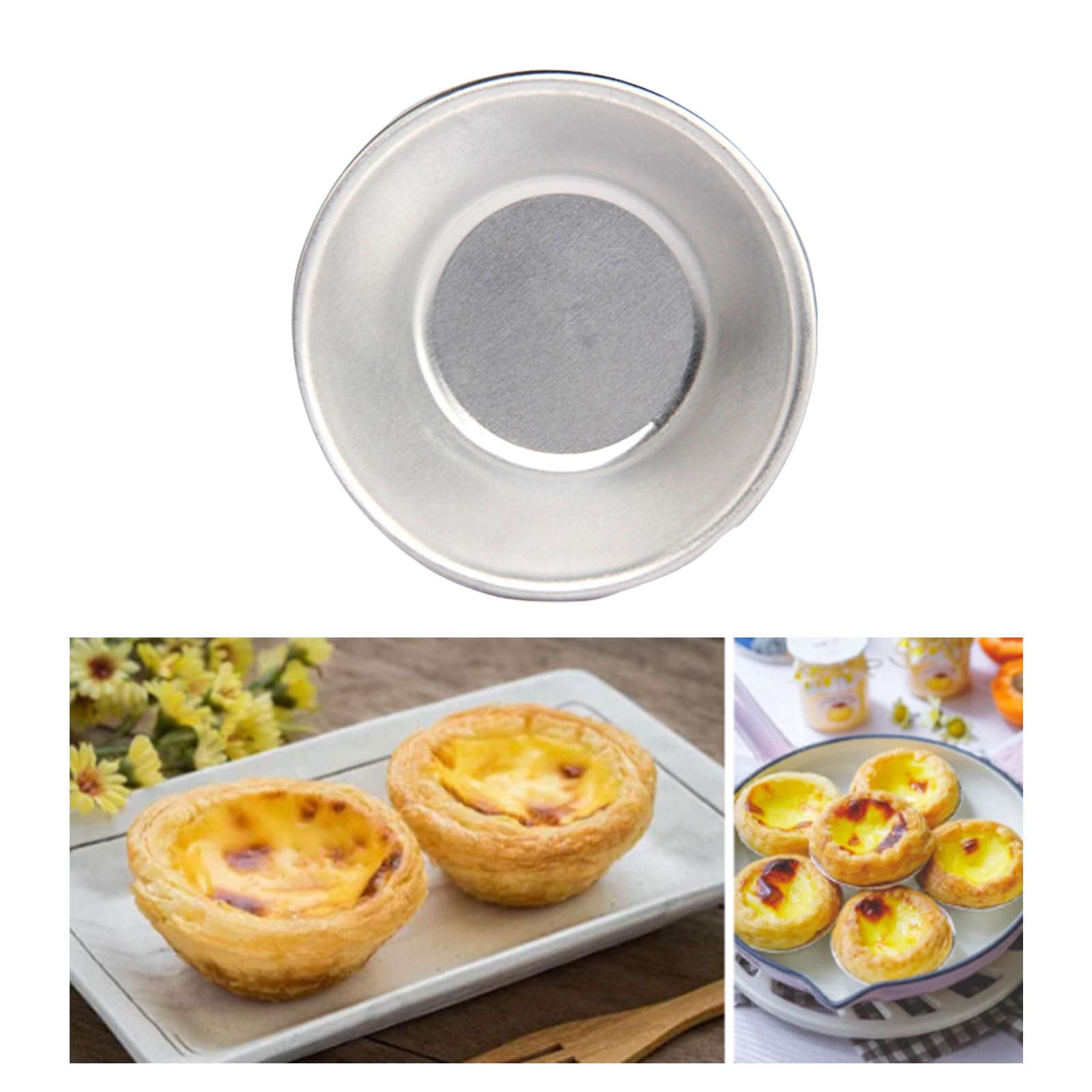 REDYY Nonstick Miniature Pie Pans for Dessert and Baking Portable Round Aluminum Molds Nonstick Miniature Pie Baking Cups