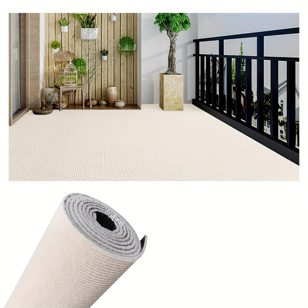 Carpet Roll Peel and Stick,30x200cm Self Adhesive Floor Mat for Bedroom Living Room,Cat Scratch Mat for Cat Couch Furniture,Wall Protector