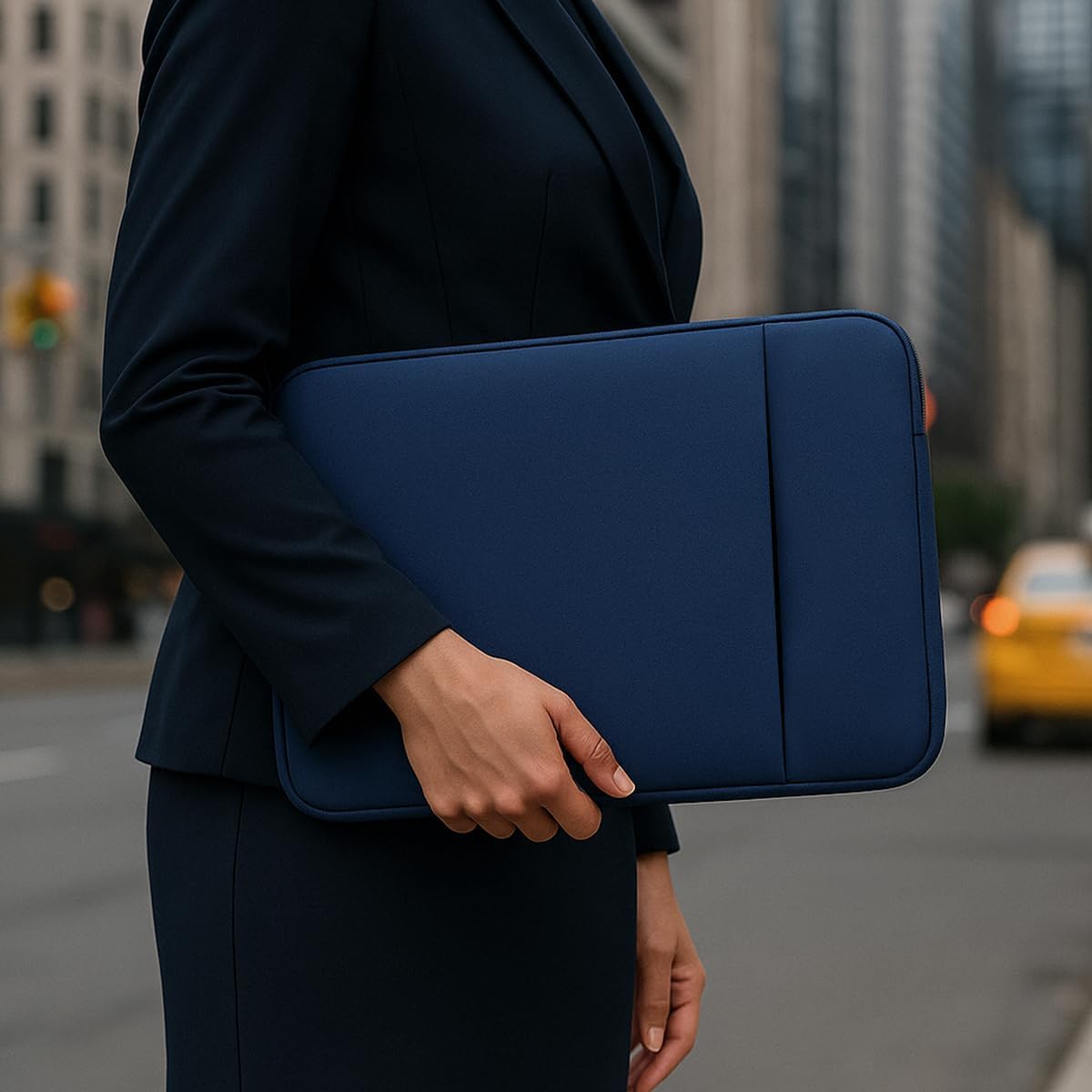 Custodia per laptop per MacBook Neo 13" A3404 2026 A18 Pro con 2 tasche accessori per borsa (blu)