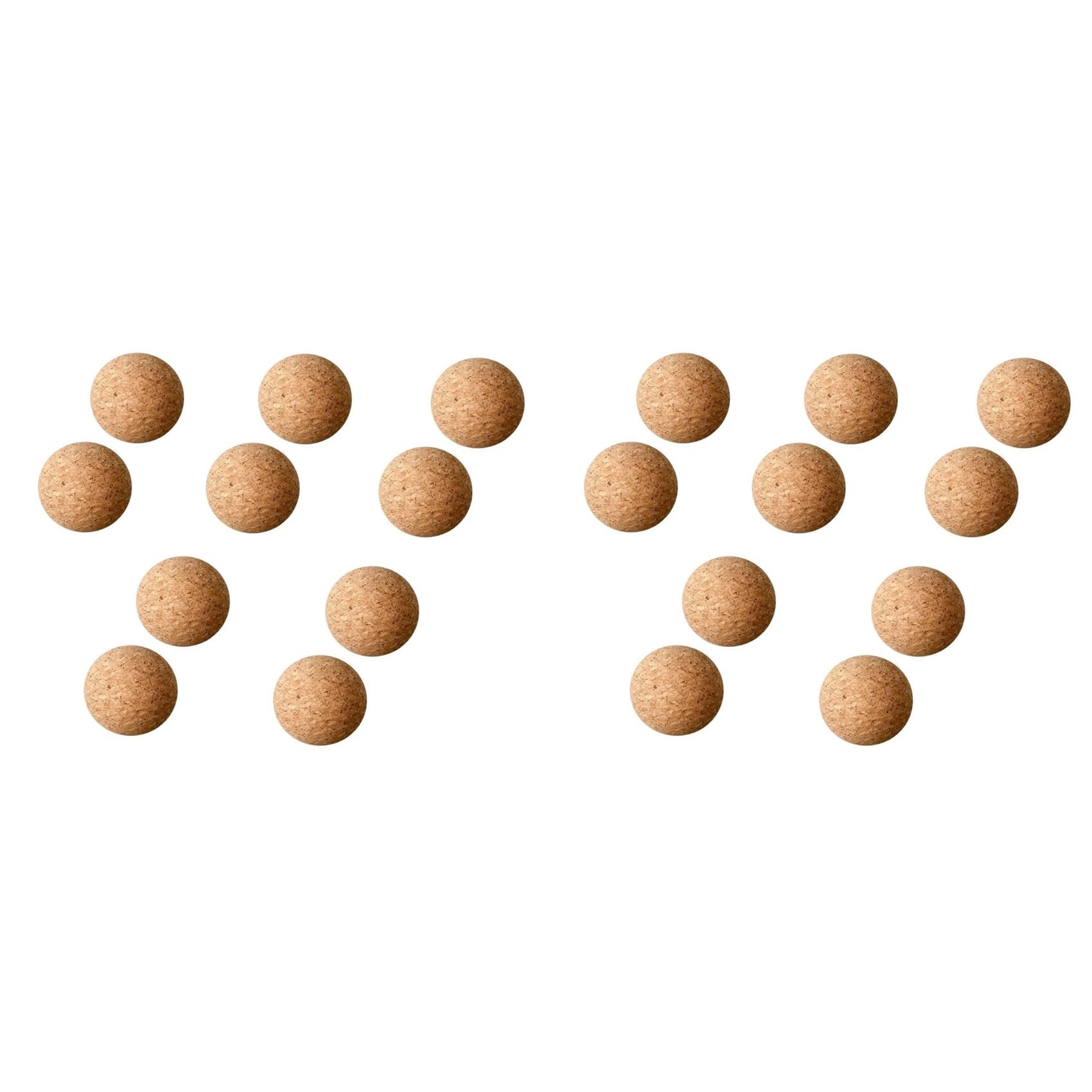 Hndhbfgrt 20Pcs Wooden Cork Ball Wine Stopper, Cork Ball Stopper for Wine Decanter Carafe Bottle Replacement 2.4 Inch/ 6.1 Cm