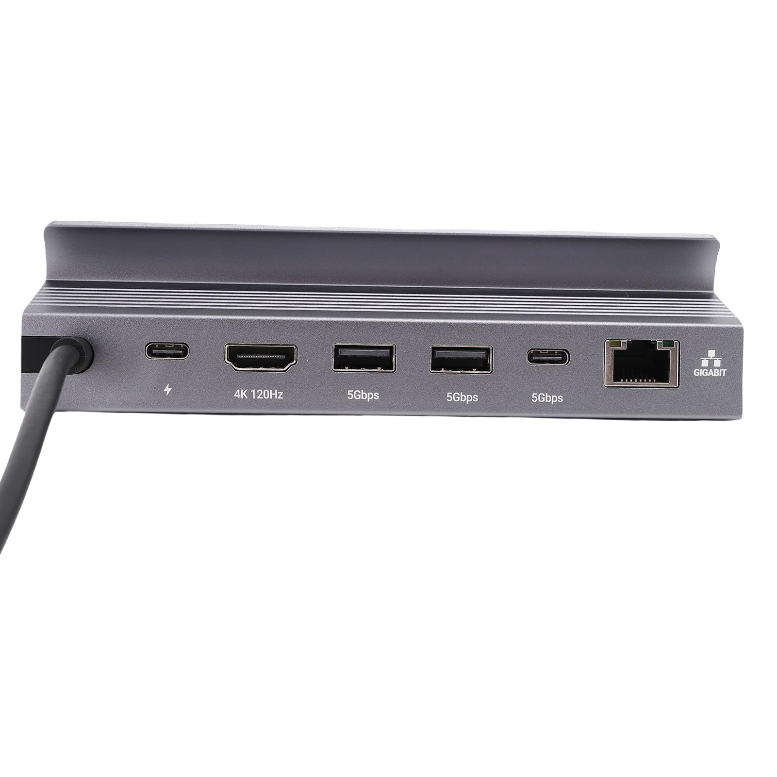 Aramox Docking Station USB C, Hub in Lega di Alluminio, Adattatore USB Tipo C 6 in 1 con Uscita 4K120Hz e Ricarica da 100 W per Laptop e Professionisti