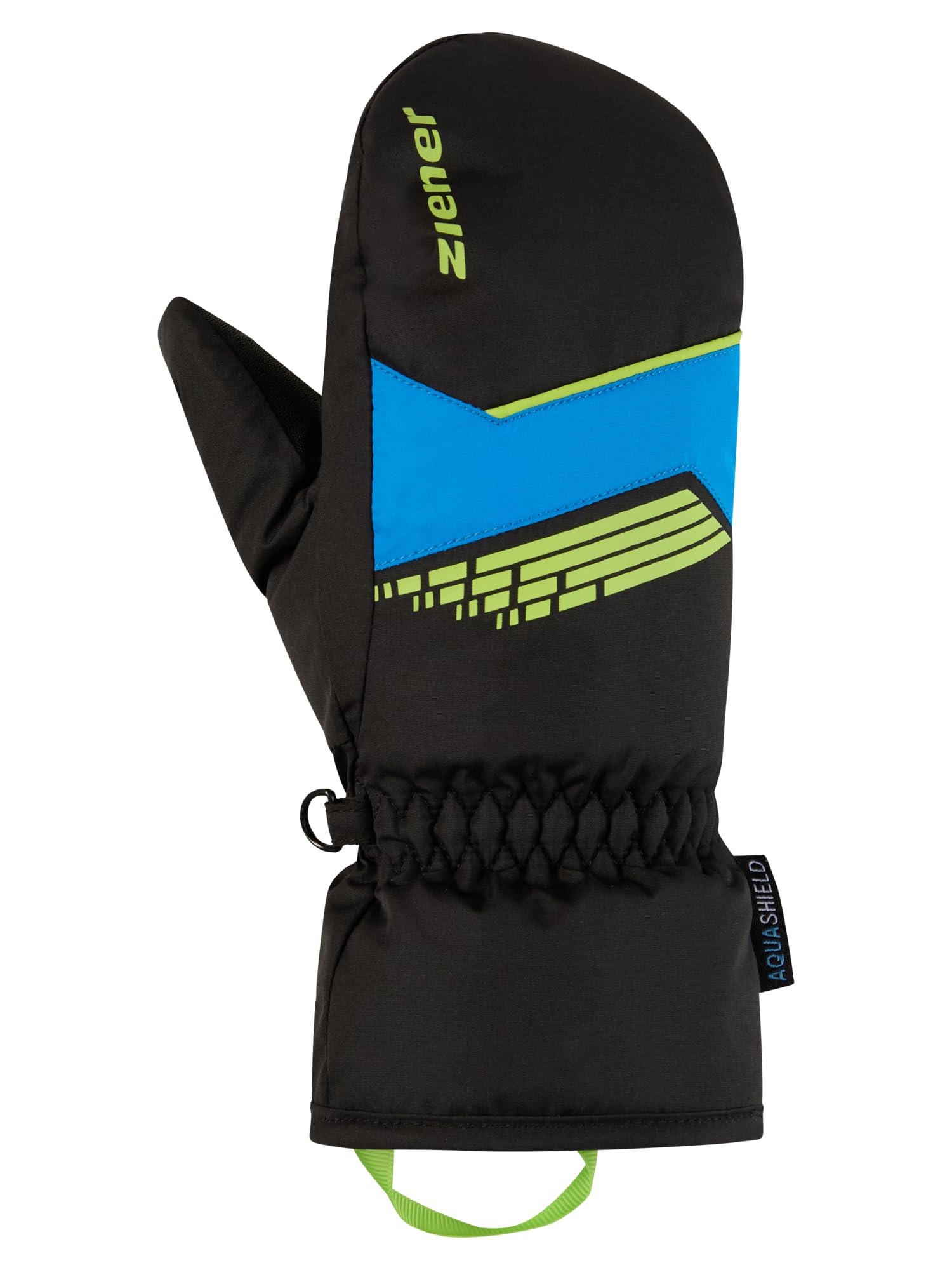 Ziener LAVIVO-Z Gants de Ski pour Enfants, imperméables, Coupe-Vent, Noir, 6