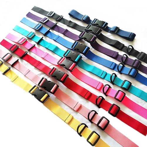 lohill 2 Stück Verstellbarer Brustgurt für Rucksack Schultasche, Verstellbarer Rucksack Heavy Duty Schultergurte Nylon Brustgurt mit Schnalle für Schulranzen Joggen und Wandern, Schwarz