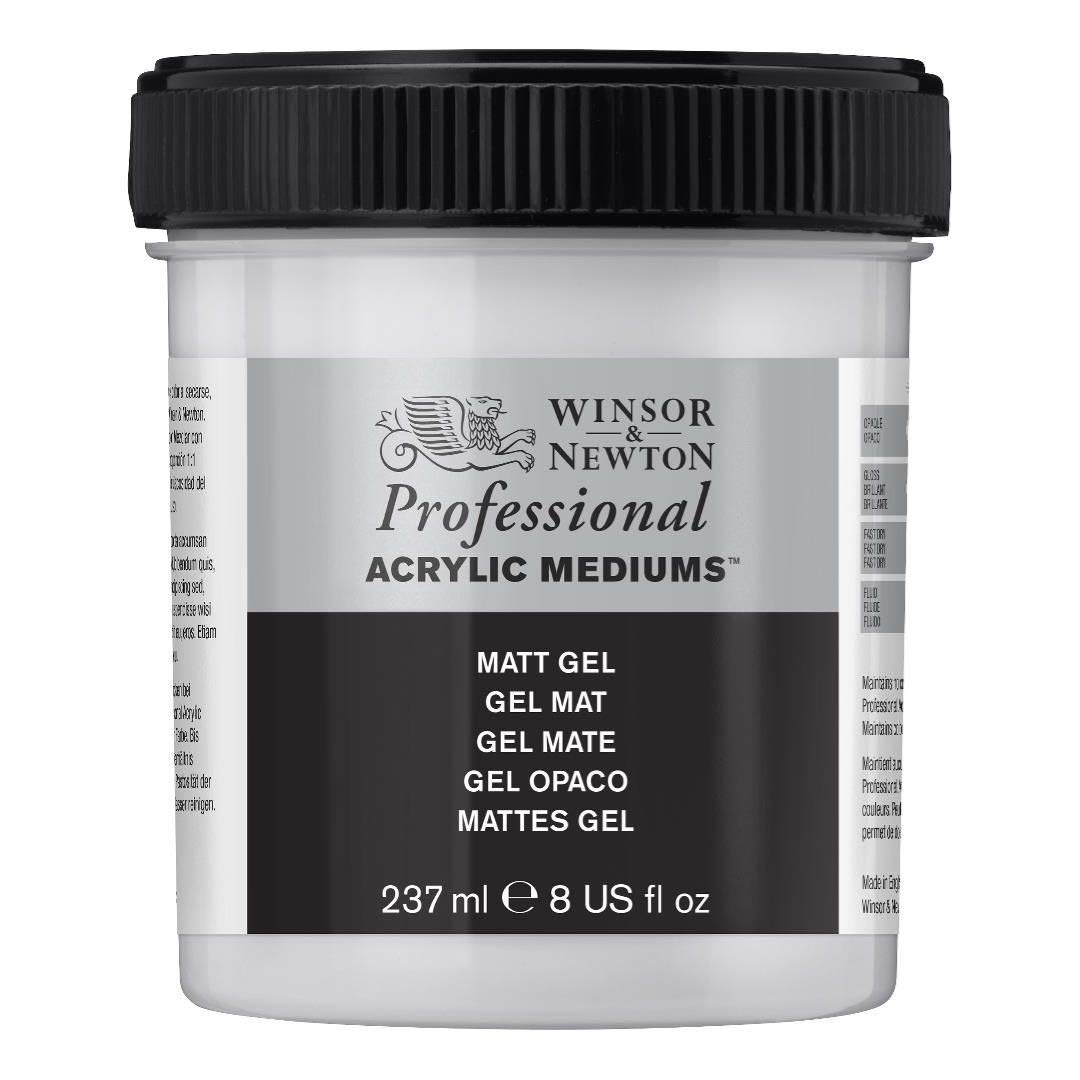 Winsor & Newton Professional Acrylic Medium- Matt Gel- Jar of 237 ML