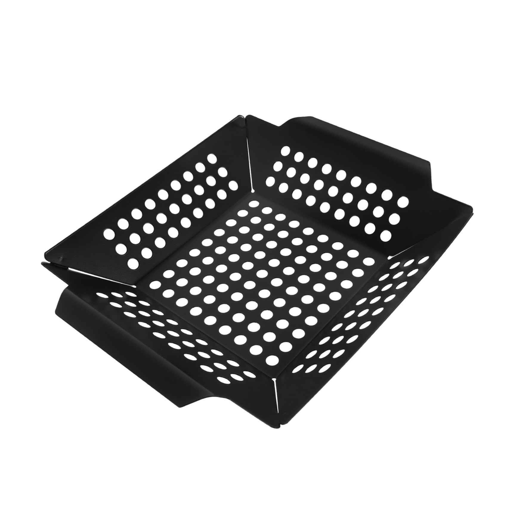 Milisten Square Baking Pan Grill Lid Non-Stick Grilling Pan for Outdoor BBQ Grill Basket Tray Set