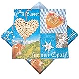 Color: azul/blanco, colorido HEKU® 20 Servilletas de Papel Decoradas Oktoberfest 33 x 33 cm