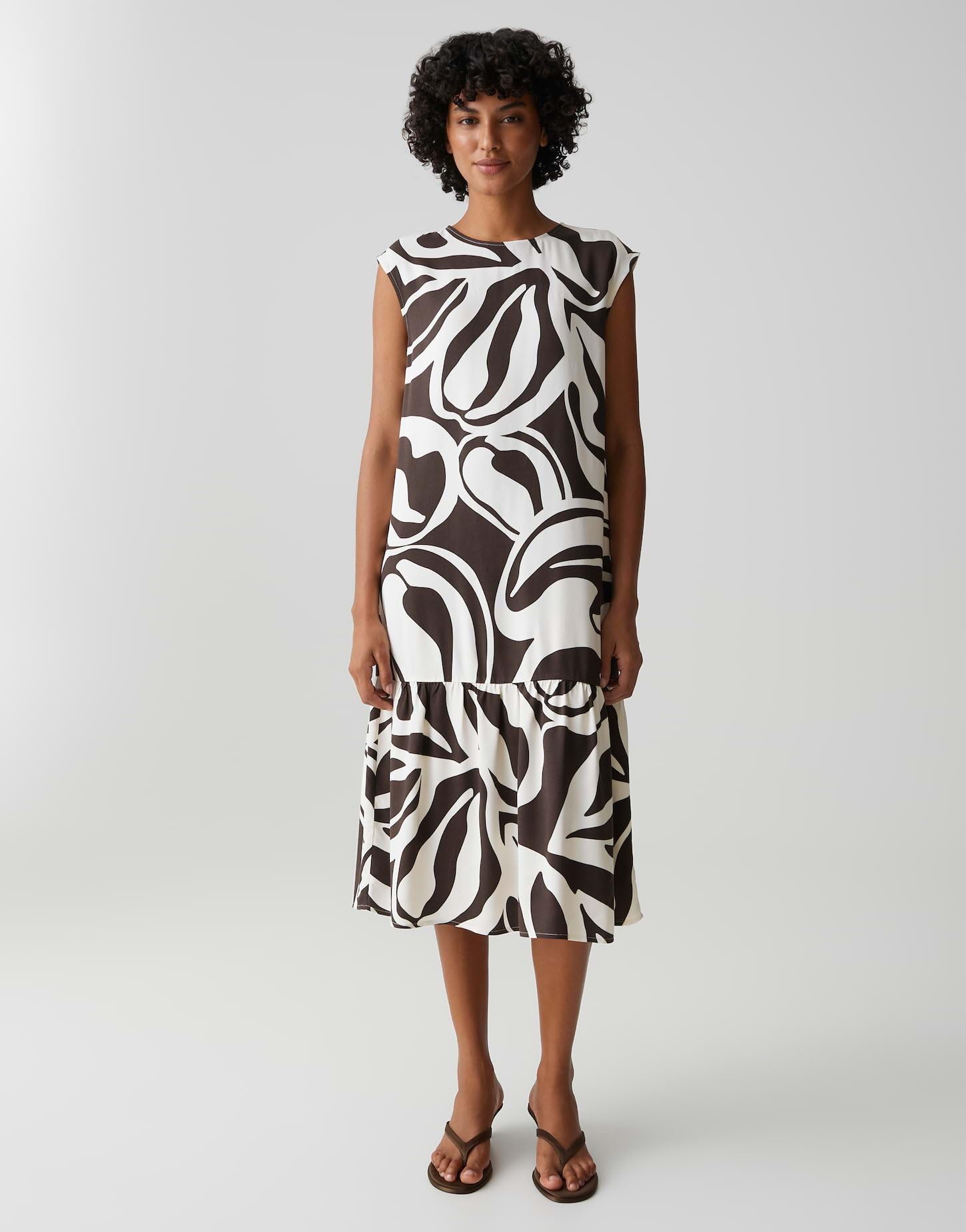 OPUS Damen Midikleid | Printkleid aus nachhaltiger ECOVERO™ Viskose