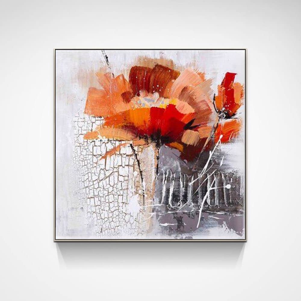 Peinture fleurs florales abstraites extra large pour habiller un grand mur vide