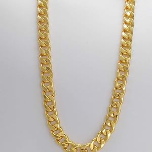 Amazon.com: TUOKAY 18K Faux Gold Chain Necklace, 90s Punk