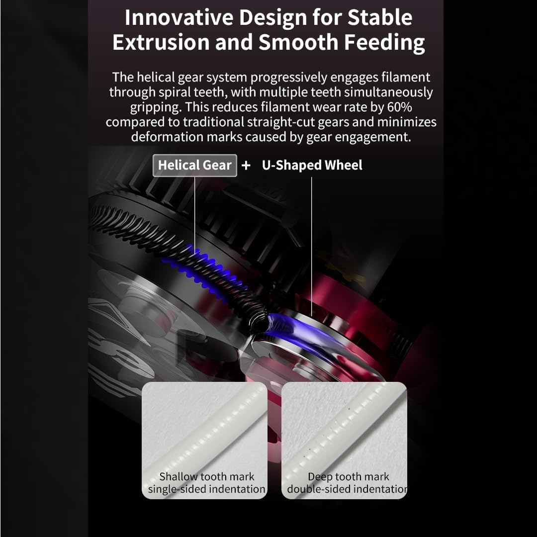 Aggiornamento Phaetus K1 DXC estrusore con rilevamento intelligente delle rotture del filamento Plug and Play compatibile con accessori per teste di estrusore per stampante 3D Creality K1, K1C, K1 Max
