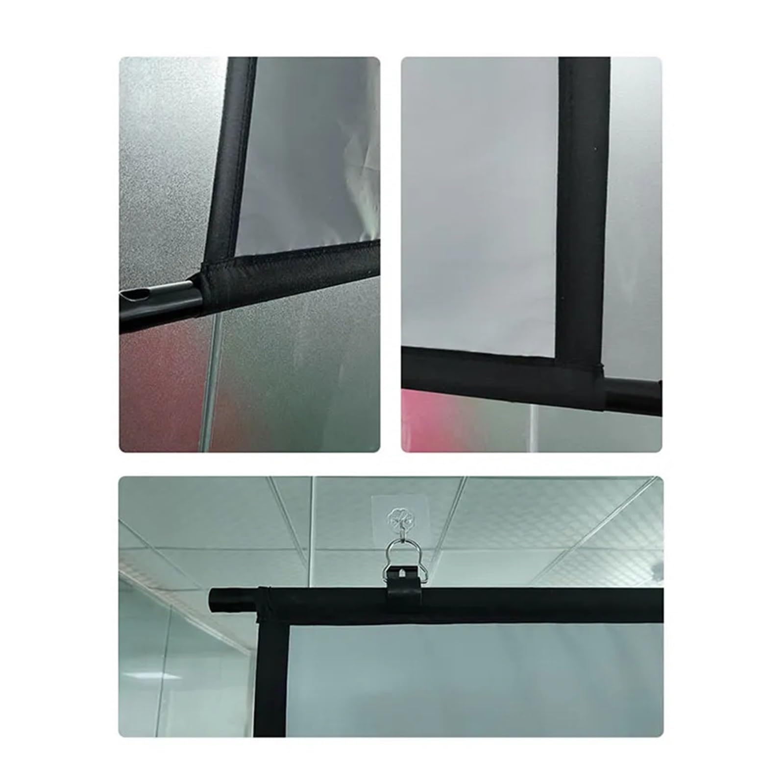 Ekran projektora, Naścienny ekran projekcyjny anty-światło o proporcjach 16:9 biuro na świeżym powietrzu rozrywka domowa przenośny składany o wysokiej rozdzielczości(100 inch)