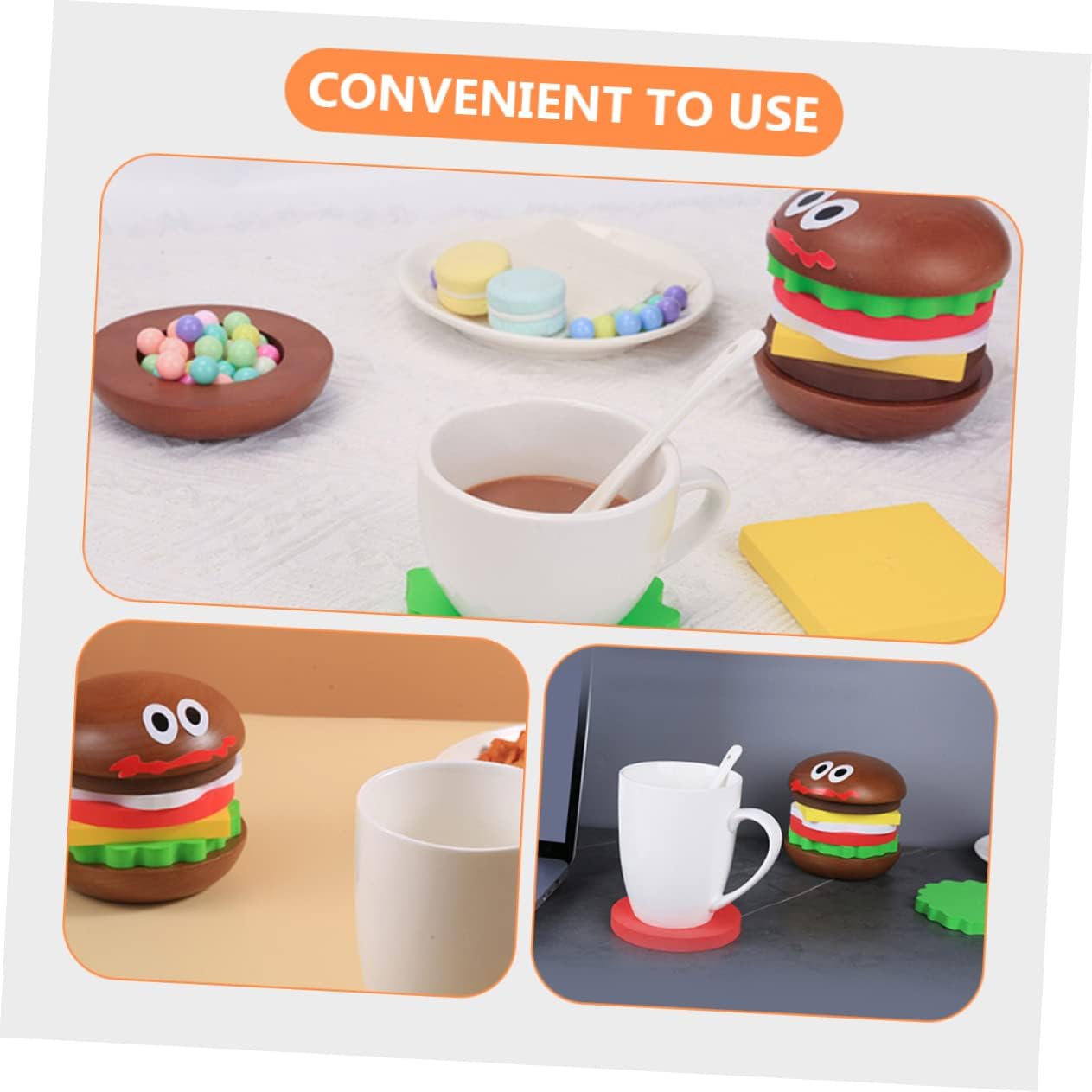 1 Set Burger Coaster Daily Use Wooden Cup Mat Funny Wood Coasters Wooden Burger Cup Coaster Coasters Funny Coffee Table Coaster Wooden Decorative Cup Mat Hamburger Delicate Eva 1 Set Burger Coaster Daily Use Wooden Cup Mat Funny Wood Coasters Wooden Burger Cup Coaster Coasters Funny Coffee Table Coaster Wooden Decorative Cup Mat Hamburger Delicate Eva