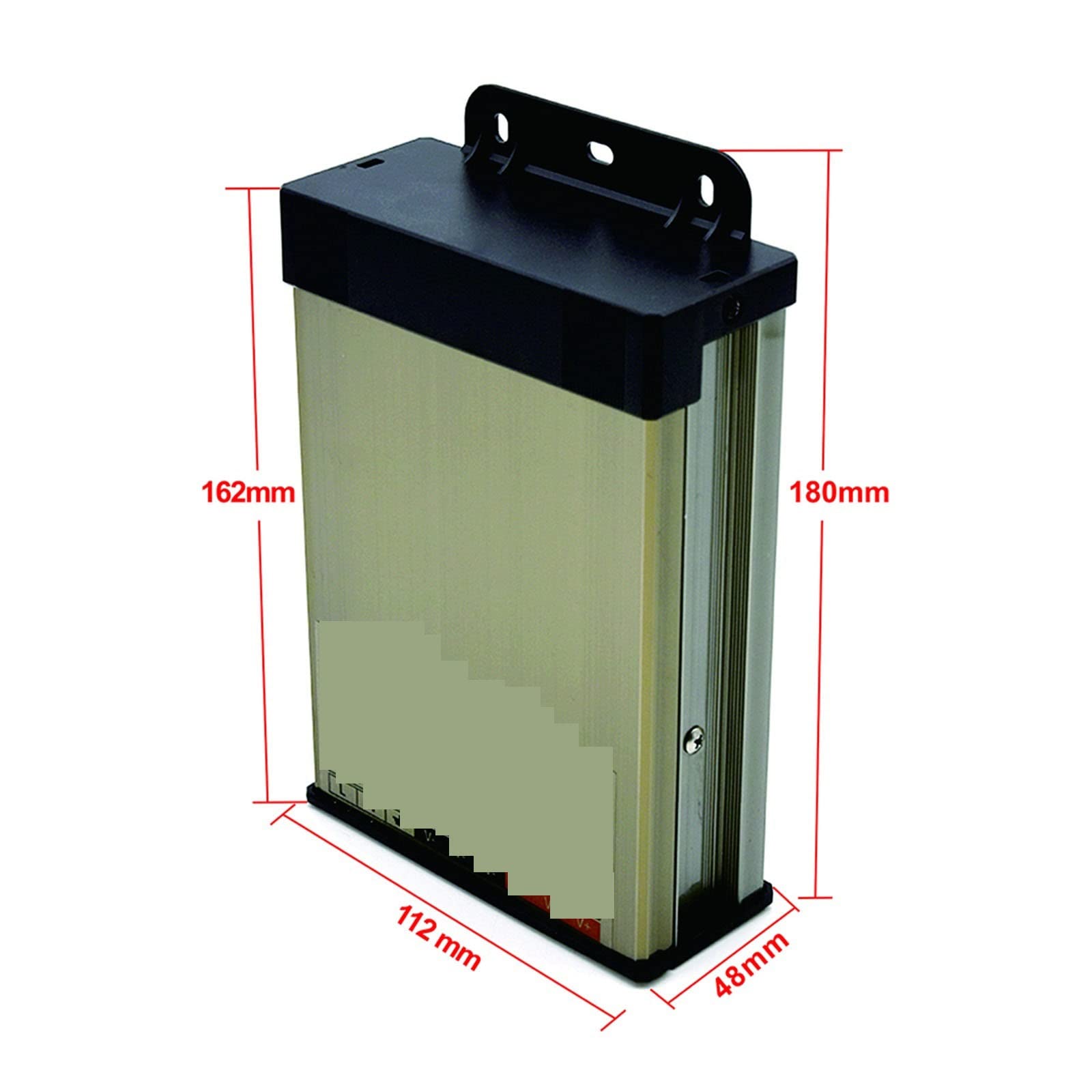 Fuente de alimentación LED Transformador de iluminación Transformateur a Prueba de Lluvia for Exteriores 12v 24v Tira de Fuente de alimentación de conmutación LED Controlador LED(12V200W)