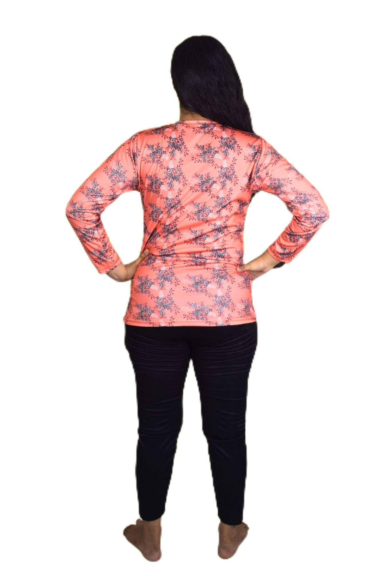 Spandex Regular Fit Compression Long Tights/Swim Leggings with Tshirt | Adjustable, Quick Drying Leggings for Swimming, WaterParks, Surfing & Other Sports