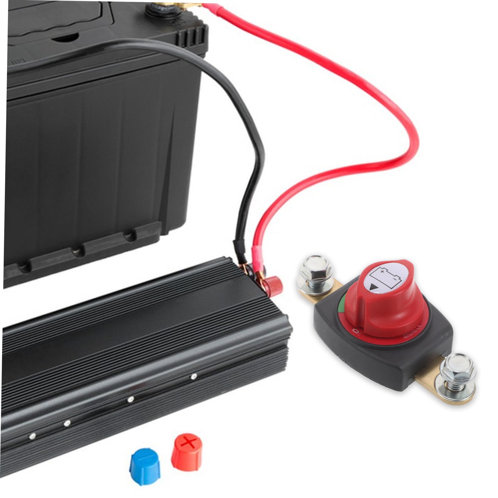 Interruttore di Scollegamento Batteria Auto in Ottone e Abs | Design di Interruzione Integrato, Accessorio per Modifiche Automotive, Uso su Batteria