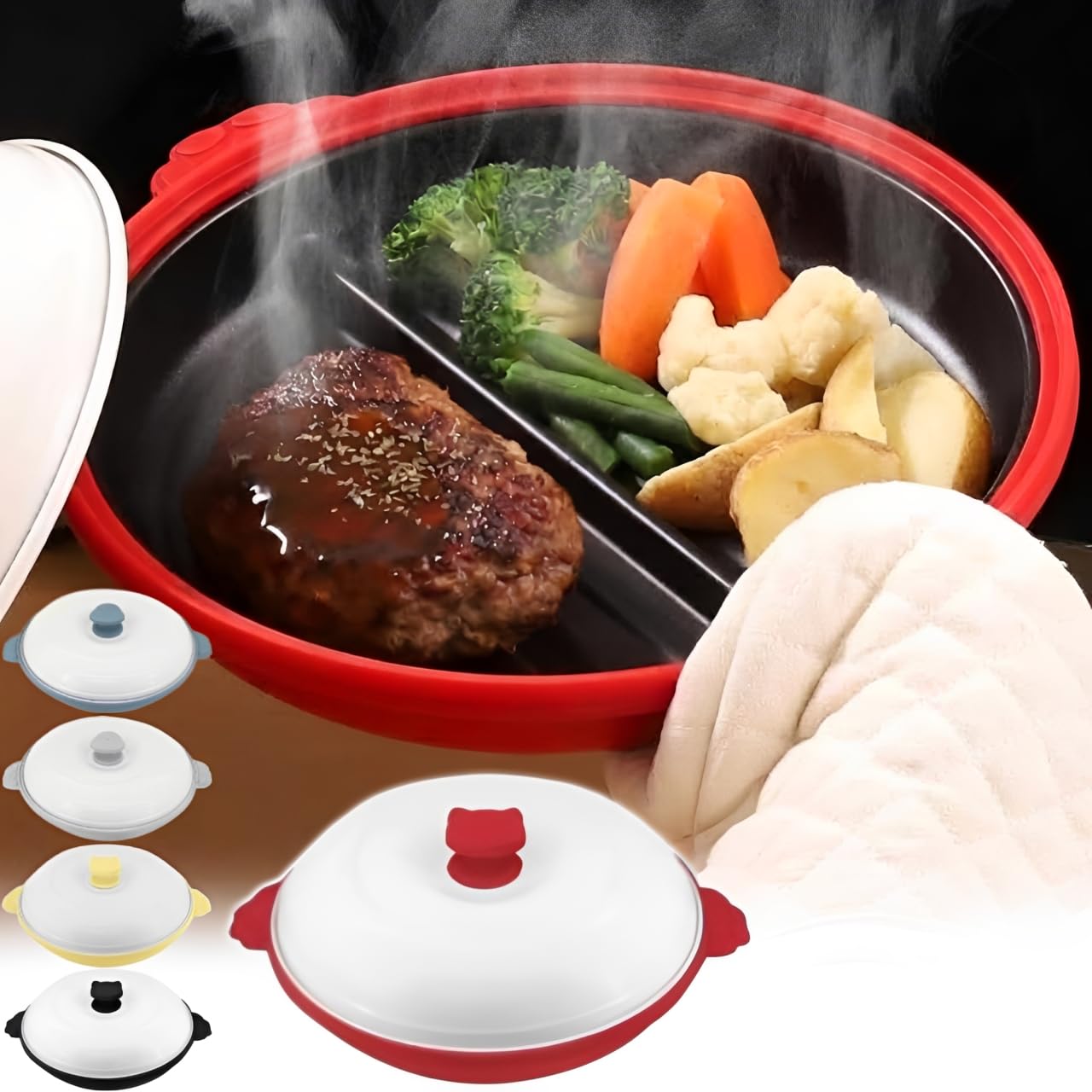 Amazon | life_mart 電子レンジ調理器 焼き魚【 仕切り付き 焼き目が