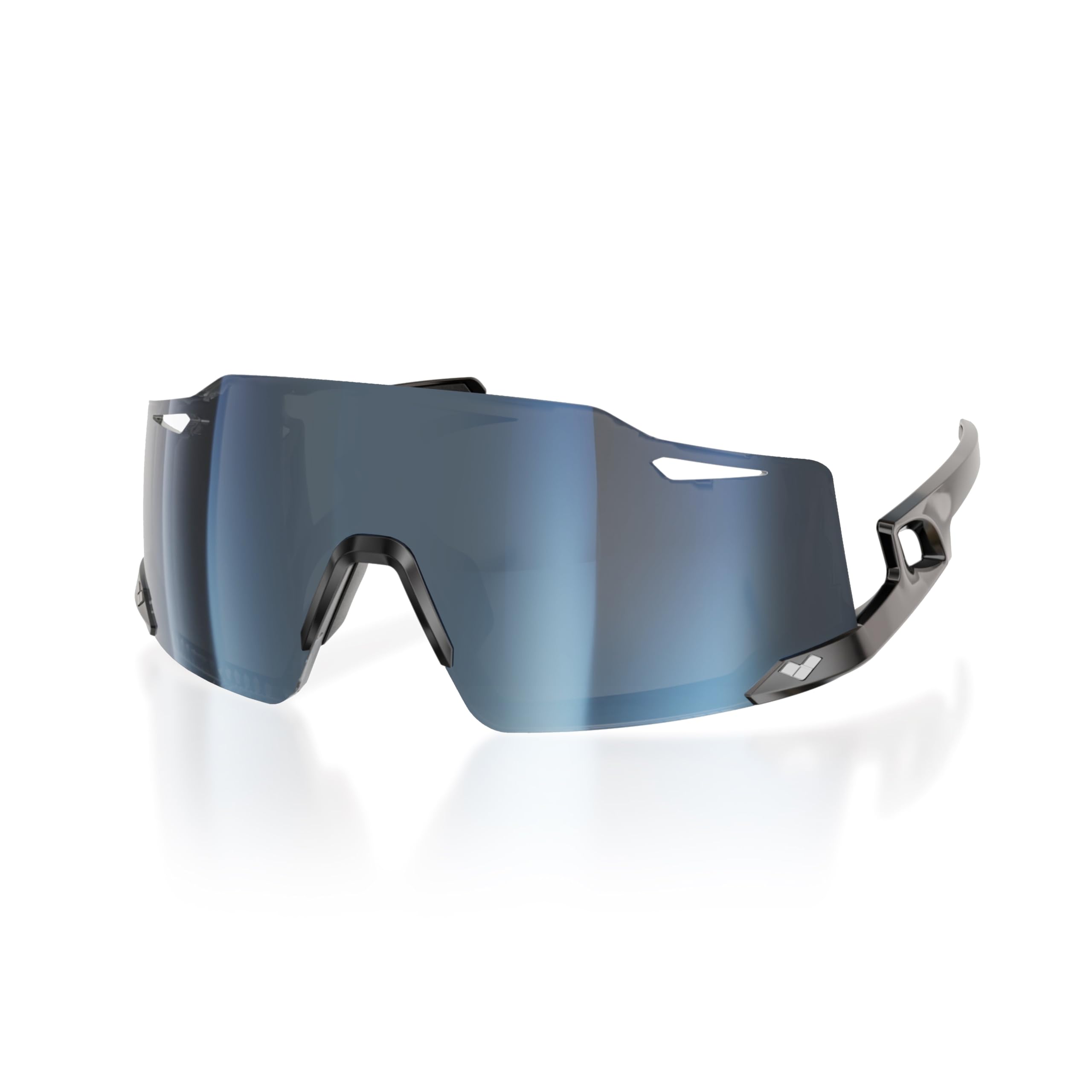 ARENA FULMINE Gafas de sol deportivas, flexible y ligera, protección UV resistente a los impactos, tratamiento antirreflejante hidrofóbico y antiestático, categoría óptica 3, plaqueta nasal ajustable