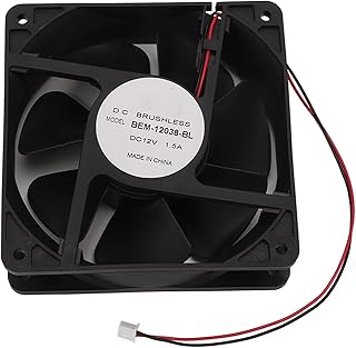 Case Fan, Industrial Grade High Performance Cooling Fan Easy to Install for Computer for RV Refrigerator (DC12V)