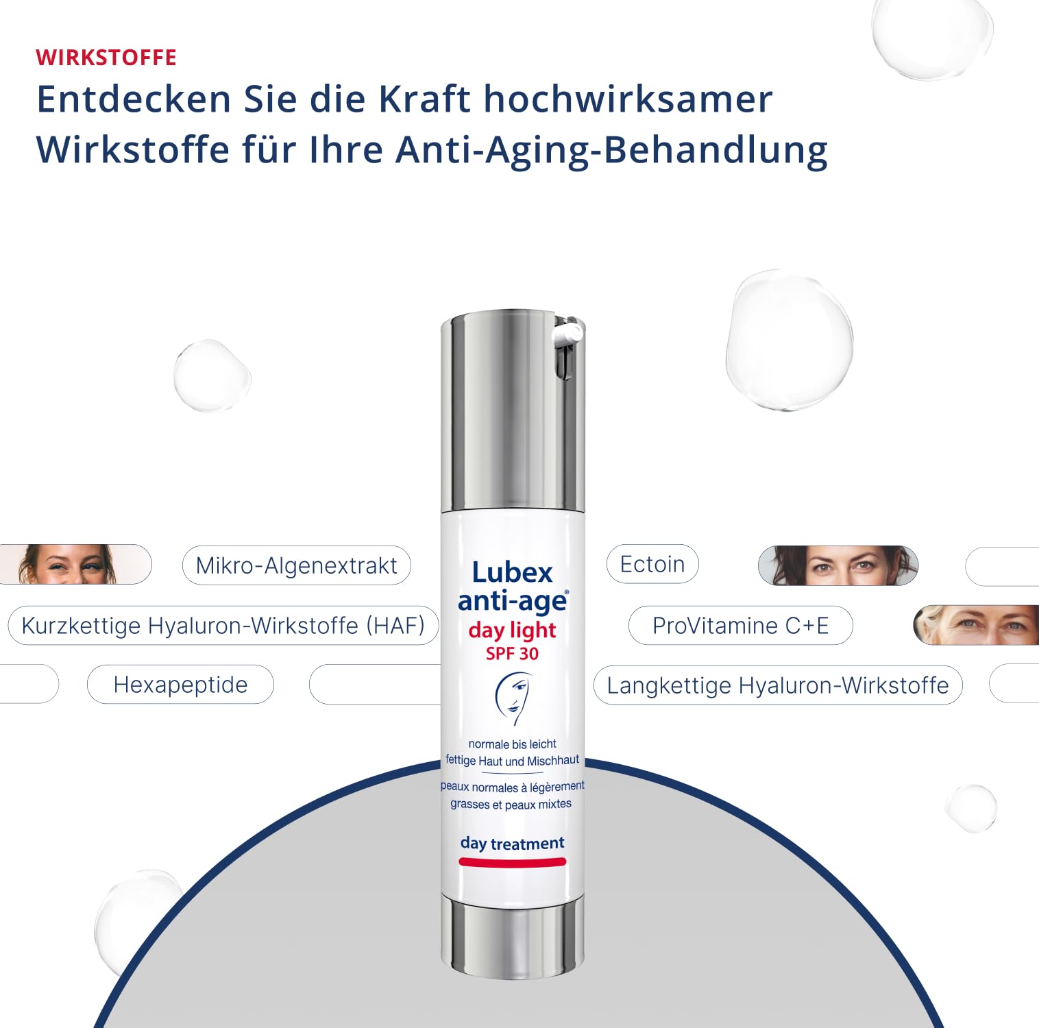 day light SPF 30 – Tagespflege mit UVA- & UVB-Schutz, für normale bis leicht fettige Haut und Mischhaut, hergestellt in der Schweiz, 50ml
