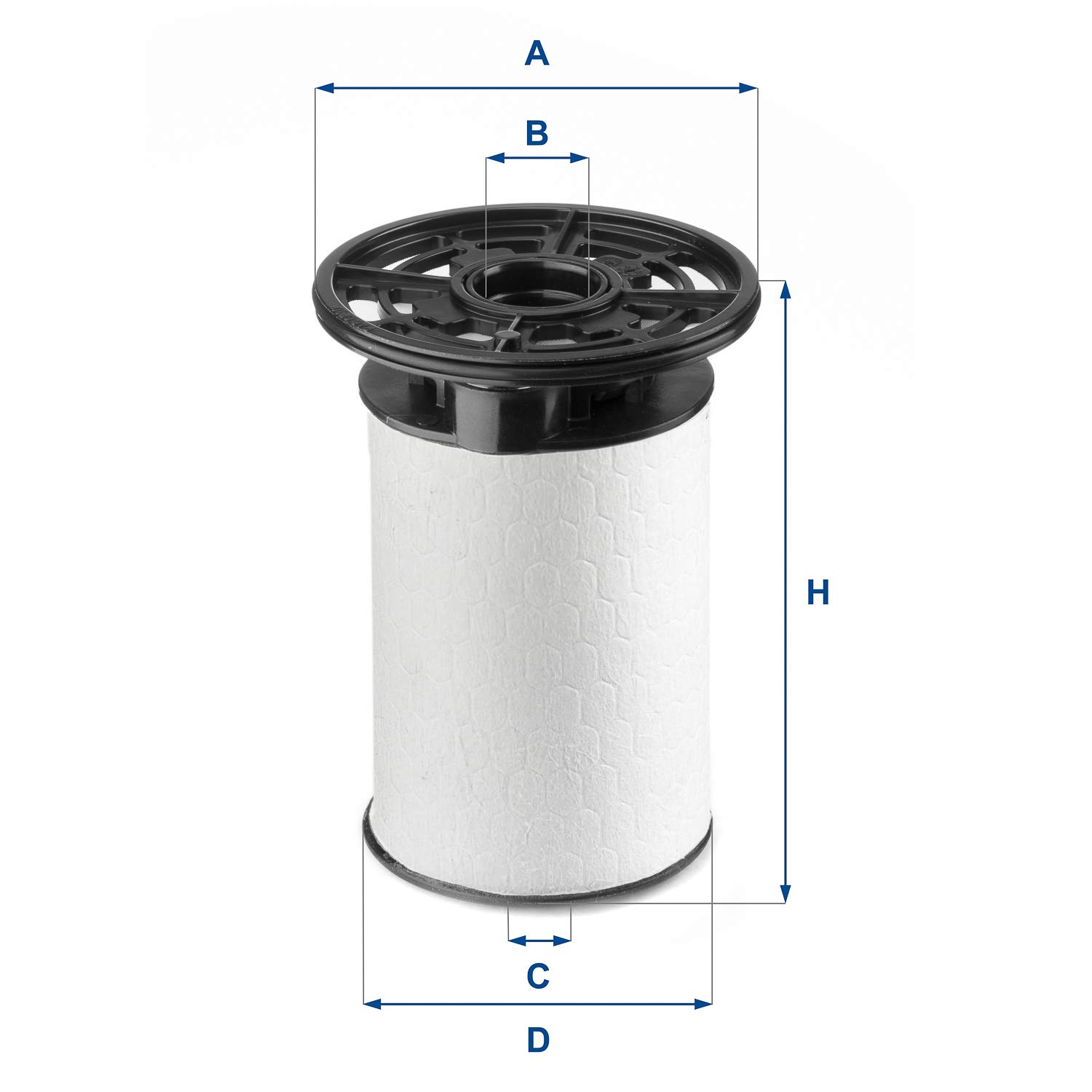 UFI Filters, Filtro Gasoil 26.076.01, Filtro de Combustible Diésel de Recambio, Apto para Coches, Apto para Modelos de Alfa Romeo 4C, Alfa Romeo Spider