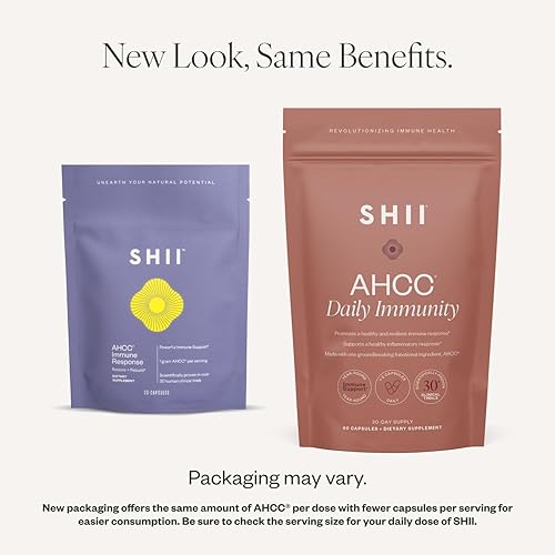 Miniatura 2 de SHII AHCC Inmunidad diaria, suministro de 30 días, suplemento de apoyo inmunológico vegano, sin gluten con AHCC, apoyo al sistema inmunológico de