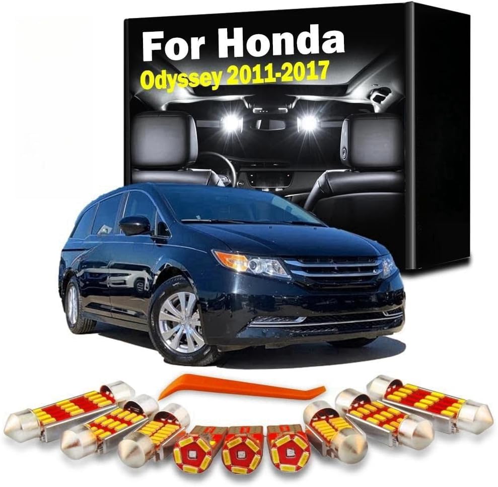 14cs LED Interior Trunk Light Kit, For Honda Odyssey 2011 2012 201