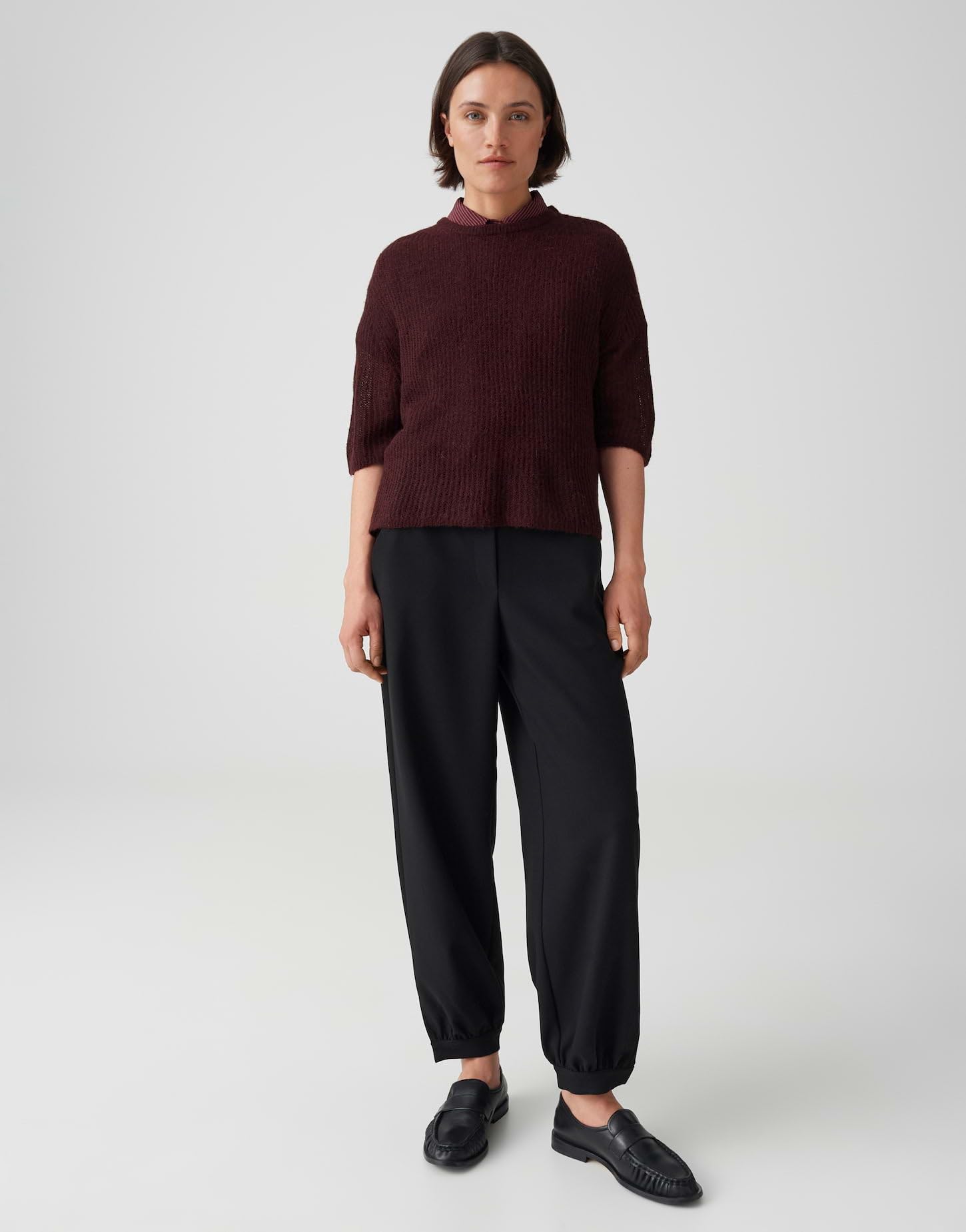 OPUS Damen Pullover | Strickpullover aus hochwertigem Wollmix Regular Fit