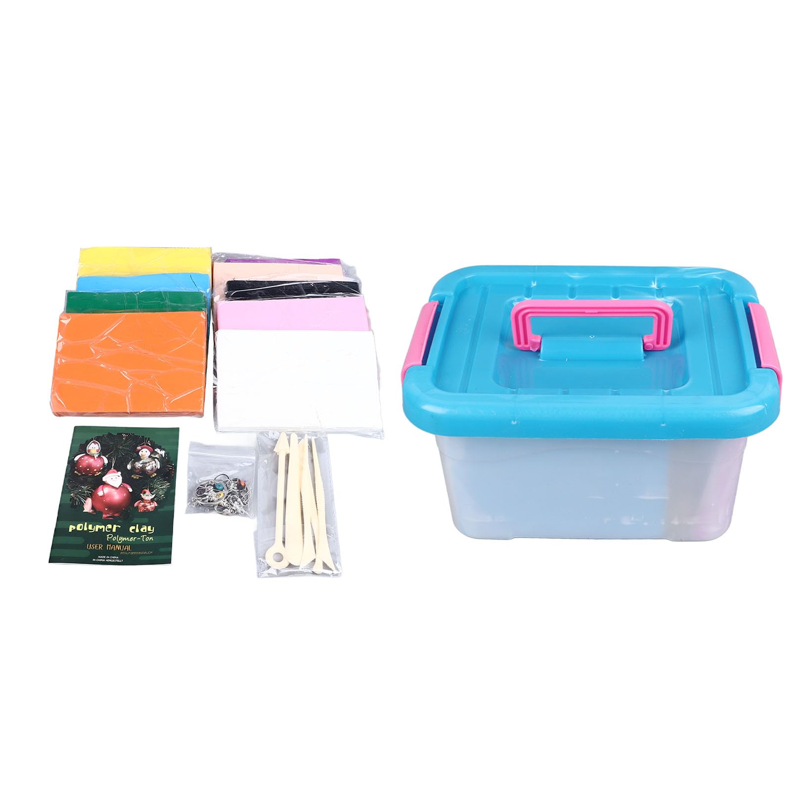 Omabeta Set di Argilla da Modellare in 10 Colori, Kit di Argilla Polimerica Morbida Ecologica per Progetti Fai da Te, Ideale per Bambini Dai 3 Anni in su, 250 G Ciascuno