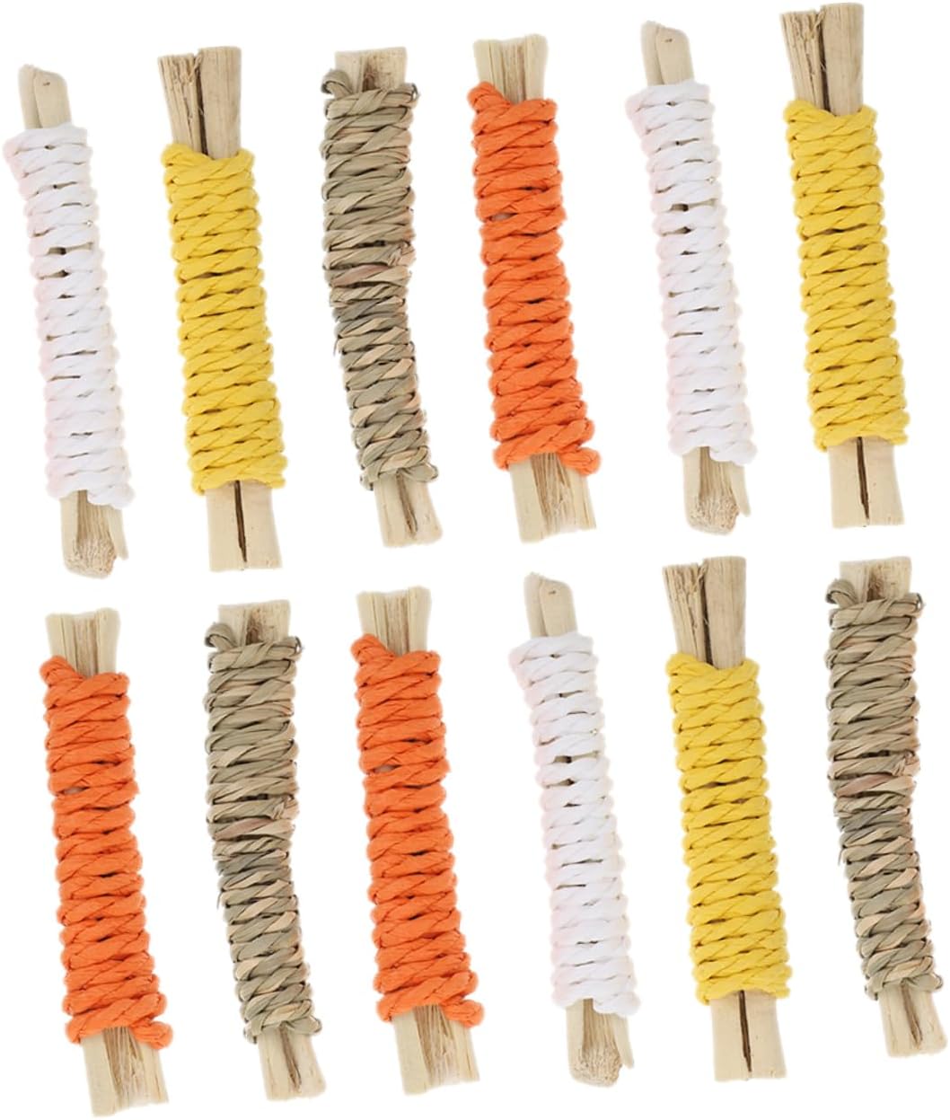 ORFOFE 12pcs Rotating Ladder Toy Rabbit Chewing Toys Small Pet Teething Animal Molar Sticks