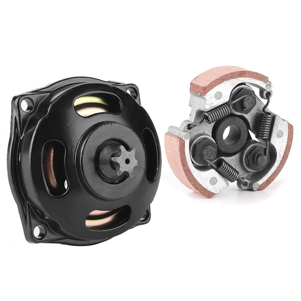 EBTOOLS Frizione Mini Quad Adatto per Mini Pocket Bike Clutch,6 Teeth Clutch Drum Pad Gear Box Kit Replacement for 47 Mini Moto Quad Pocket Bike