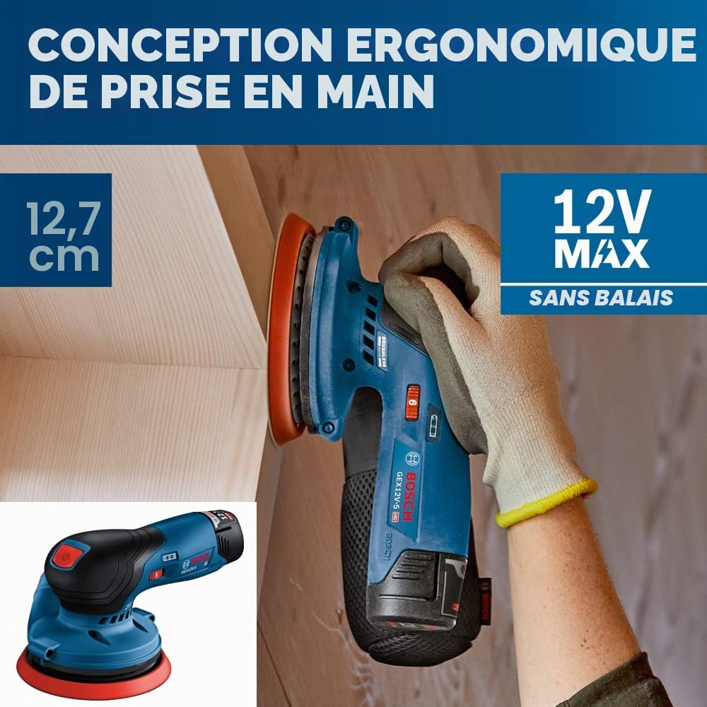 Bosch GEX12V-5N 12V Max Brushless 5 In. Random Orbit Sander (Bare Tool)