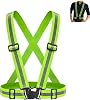 Reflective Vest,High Visible Reflective Running Vest Adjustable,Reflective Running Gear Safety Vest for Outdoor Night Running,Jogging Hiking,Cycling Walking,Men Women Kids