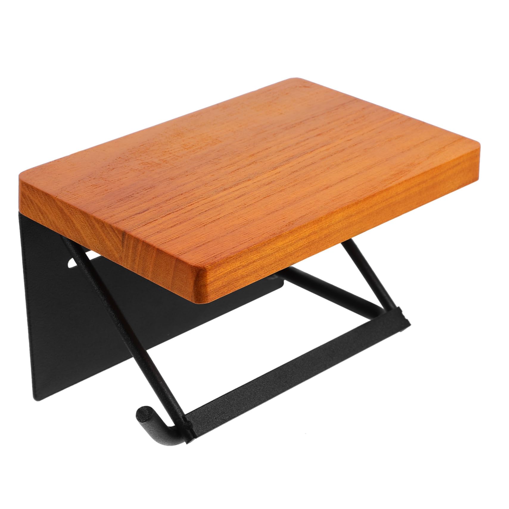 Portarrollos para papel higiénico de madera y metal de pared