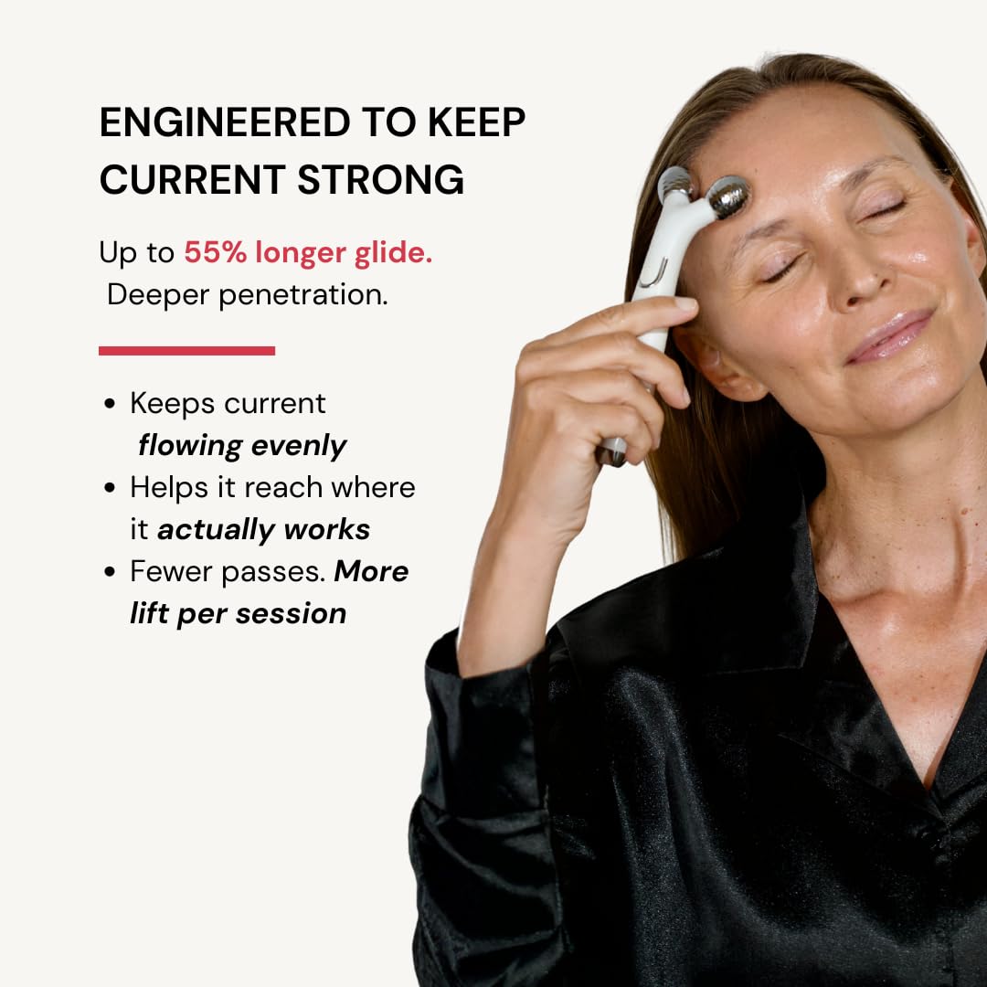 Glow Rose Premium Conductive Gel for Microcurrent & RF Devices Keeps Current Strong for Better Lift & Consistent Results Leave-On, Non-Sticky Performance Skincare - Image 4