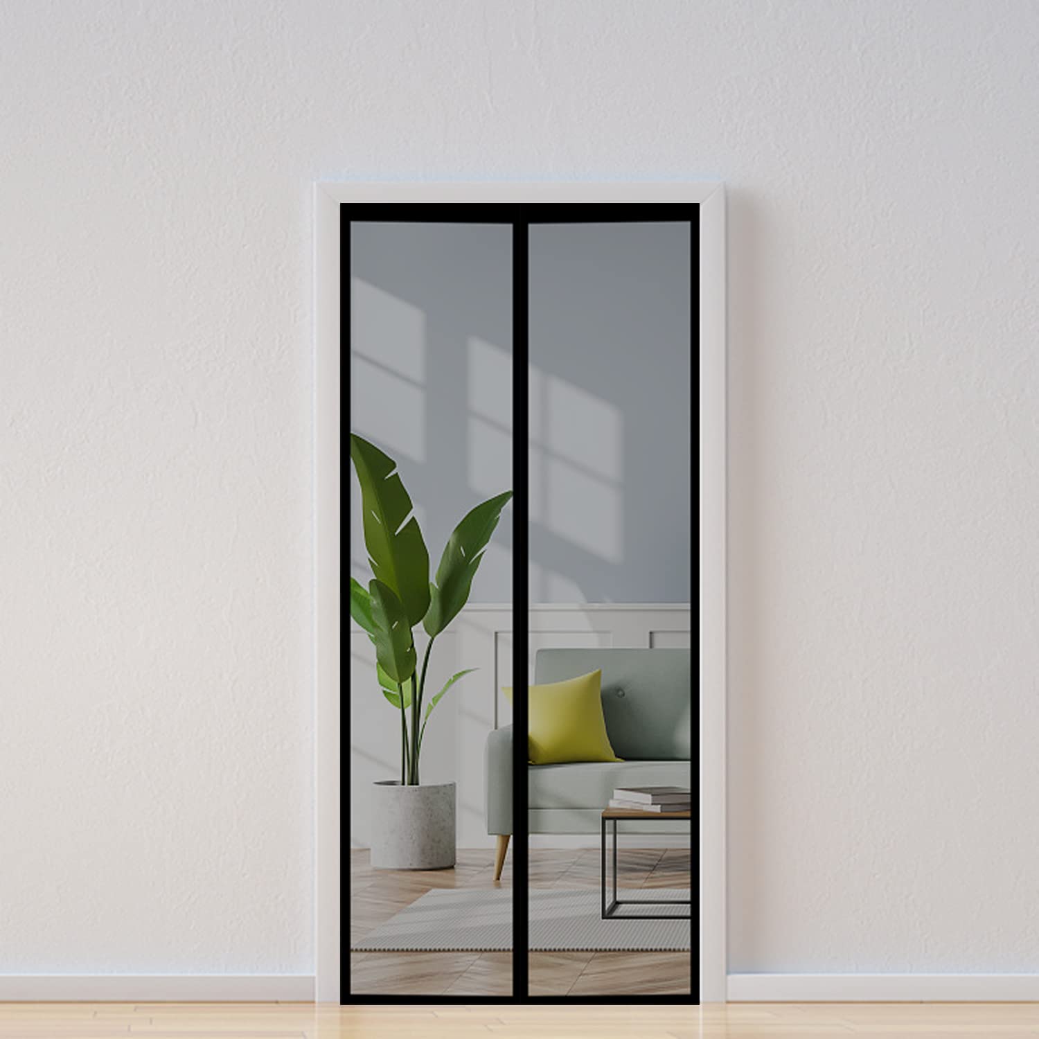 Moustiquaire Magnétique Pour Porte,Magnétique Rideau De Porte,Facile à Installer Convient Aux Tout Portes Et Fenêtres,Facile Pour Enfants Et Animaux De Compagnie,Maintient L'air Frais à L'intérieur