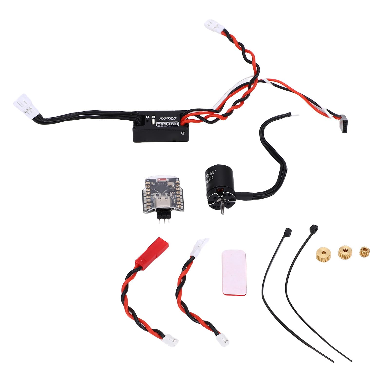 Motor RC ESC Combo 50A 2-3S controlador de velocidad eléctrico y juego de Motor 1520 con adaptador de enlace WiFi para coche trepador de control remoto 1/12 1/16 1/18 1/24