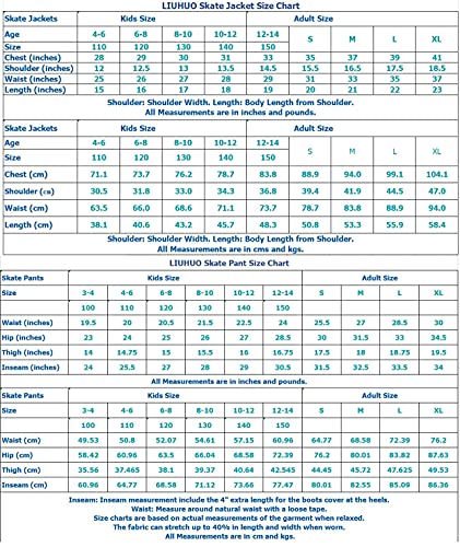 Liuhuo Figure Skating Spiral Jacket Pants Fleece Pants For Girls Black Pants For Women 8-10 Years thumb #4