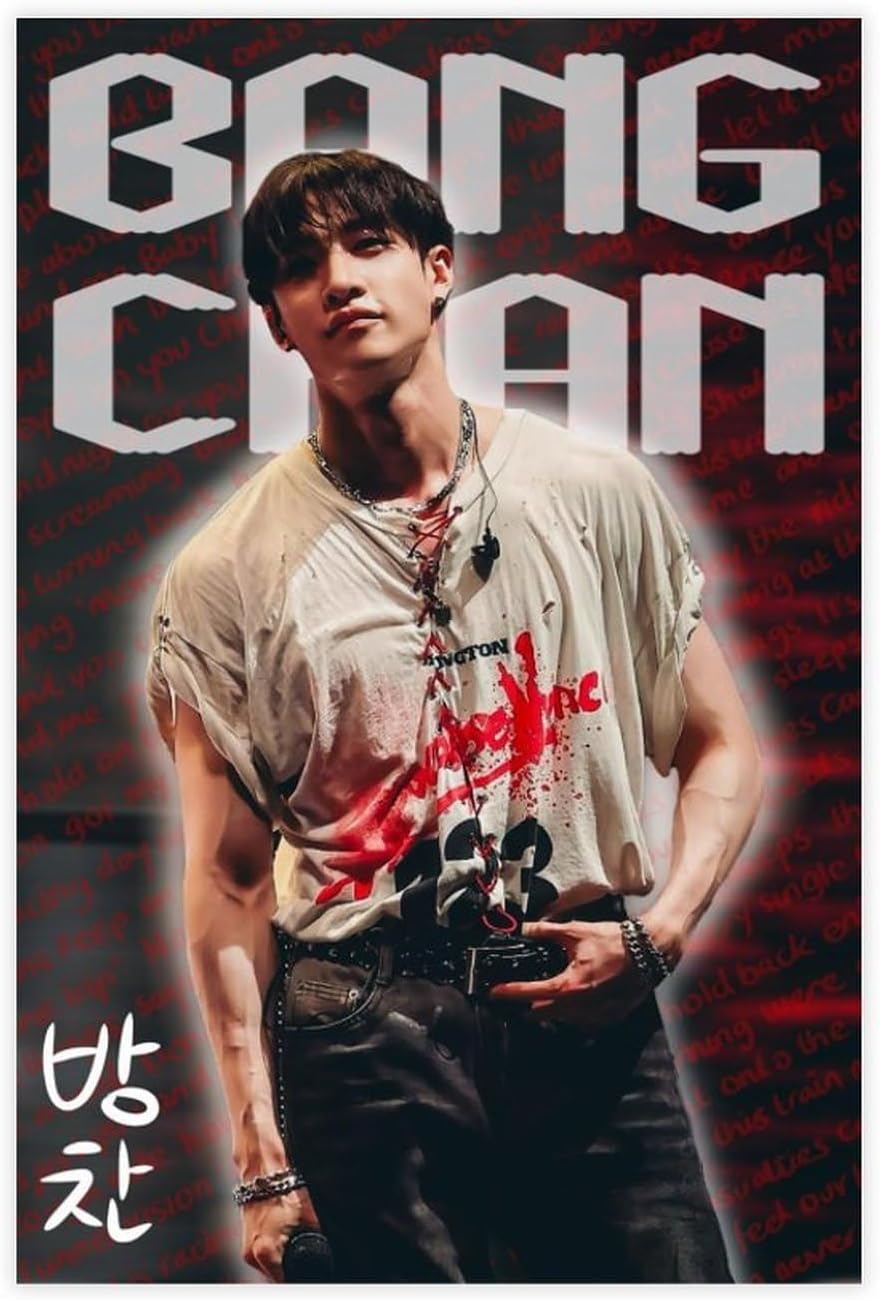 K Pop Band Stray Poster Kids 10 Canvas Poster Wall Art Decor Print Picture Paintings for Living Room Bedroom Decoration 20x30inch(50x75cm)